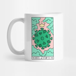 Wheel of Covid Fortune Tarot Card Mug